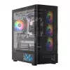PC-Gehäuse MODECOM VOLCANO AQ400 ARGB MIDI Schwarz — MODECOM MC-A-AQ400-4FA-B
