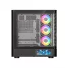 PC-Gehäuse MODECOM VOLCANO AQ400 ARGB MIDI Schwarz — MODECOM MC-A-AQ400-4FA-B