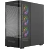 PC-Gehäuse MODECOM VOLCANO AQ400 ARGB MIDI Schwarz — MODECOM MC-A-AQ400-4FA-B