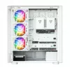 MODECOM VOLCANO AQ400 ARGB MIDI Tower Computergehäuse, weiß