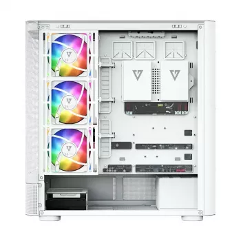MODECOM VOLCANO AQ400 ARGB MIDI Tower Computergehäuse, weiß