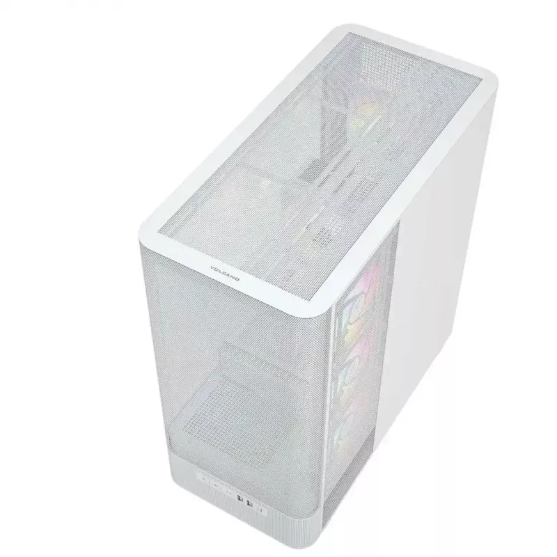 MODECOM VOLCANO AQ400 ARGB MIDI Tower Computergehäuse, weiß