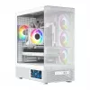 MODECOM VOLCANO AQ400 ARGB MIDI Tower Computergehäuse, weiß