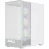 MODECOM VOLCANO AQ400 ARGB MIDI Tower Computergehäuse, weiß