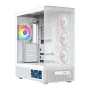 MODECOM VOLCANO AQ400 ARGB MIDI Tower Computergehäuse, weiß