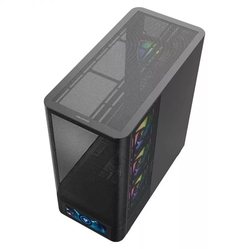 Computergehäuse MODECOM VOLCANO AQ500 ARGB MIDI schwarz