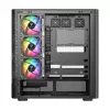 Computergehäuse MODECOM VOLCANO AQ500 ARGB MIDI schwarz