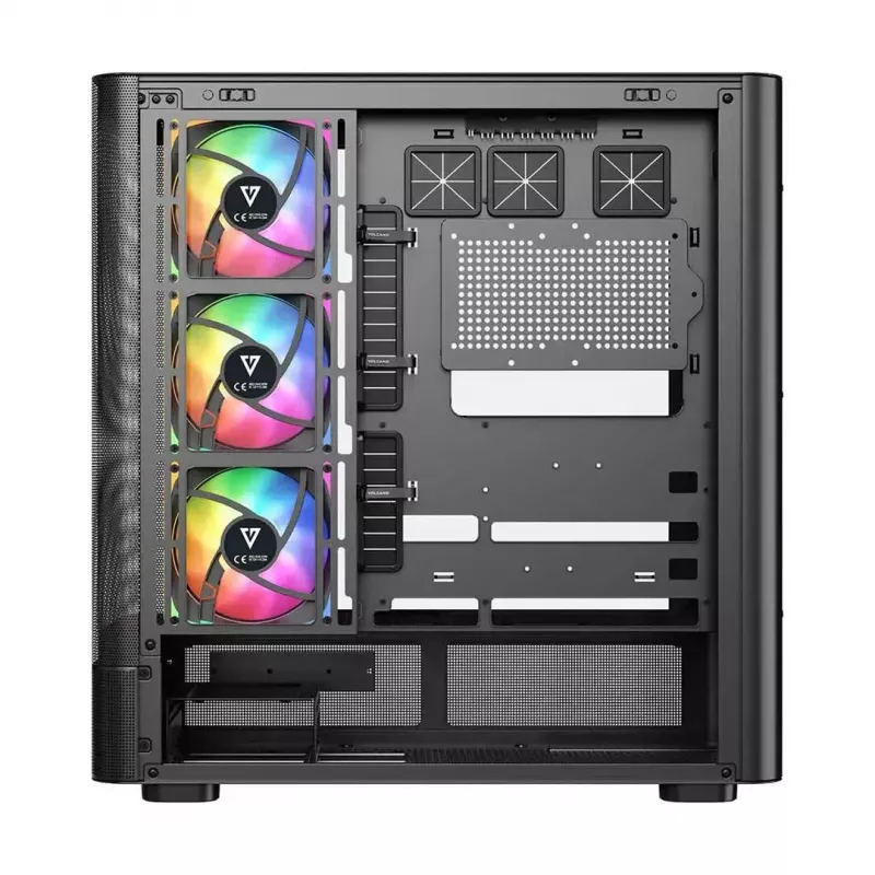 Computergehäuse MODECOM VOLCANO AQ500 ARGB MIDI schwarz