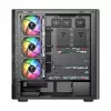Computergehäuse MODECOM VOLCANO AQ500 ARGB MIDI schwarz
