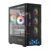 Computergehäuse MODECOM VOLCANO AQ500 ARGB MIDI schwarz