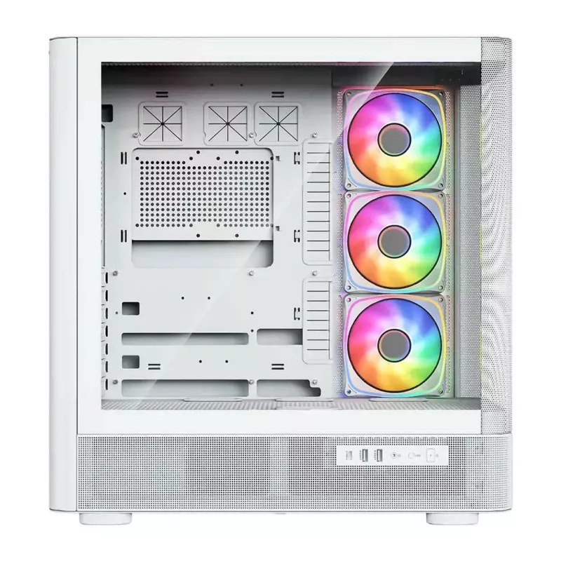 Computergehäuse MODECOM VOLCANO AQ500 ARGB MIDI weiß