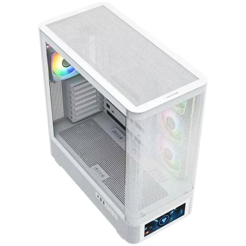 Computergehäuse MODECOM VOLCANO AQ500 ARGB MIDI weiß