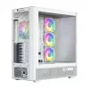 Computergehäuse MODECOM VOLCANO AQ500 ARGB MIDI weiß