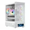 Computergehäuse MODECOM VOLCANO AQ500 ARGB MIDI weiß