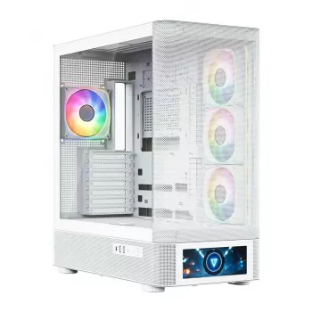 Computergehäuse MODECOM VOLCANO AQ500 ARGB MIDI weiß
