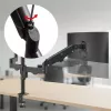 Monitorhalterung MACLEAN MC-137 — Gasdruckfeder, für 3 Monitore 17 Zoll–27 Zoll, je 2–8 kg, schwarz