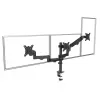 Monitorhalterung MACLEAN MC-137 — Gasdruckfeder, für 3 Monitore 17 Zoll–27 Zoll, je 2–8 kg, schwarz
