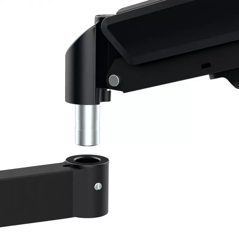 Monitorhalterung MACLEAN MC-137 — Gasdruckfeder, für 3 Monitore 17 Zoll–27 Zoll, je 2–8 kg, schwarz