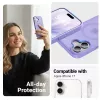 Crong Hybrid Matte Magnetic MagSafe Hülle für iPhone 17 — Transluzentes Lavendel, PC+TPU