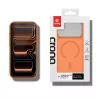 Crong Hybrid Matte Magnetic MagSafe Hülle für iPhone 17 Pro — PC+TPU, transluzentes Orange