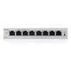 Managed L2 Gigabit Ethernet Switch Zyxel GS1200-8V3 — 8x RJ-45 10/100/1000, 16 Gbit/s, MAC 4000, Desktop, grau