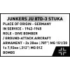 Cobi Blocks Junkers JU 87D-3 Stuka Bauset 556 Teile