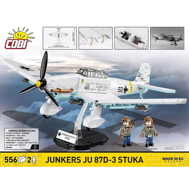 Cobi Blocks Junkers JU 87D-3 Stuka Bauset 556 Teile