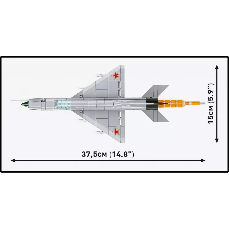 Konstruktionsblöcke Cobi MiG-21 MF 381-Blöcke-Set – Spielzeugmodell zum Bauen
