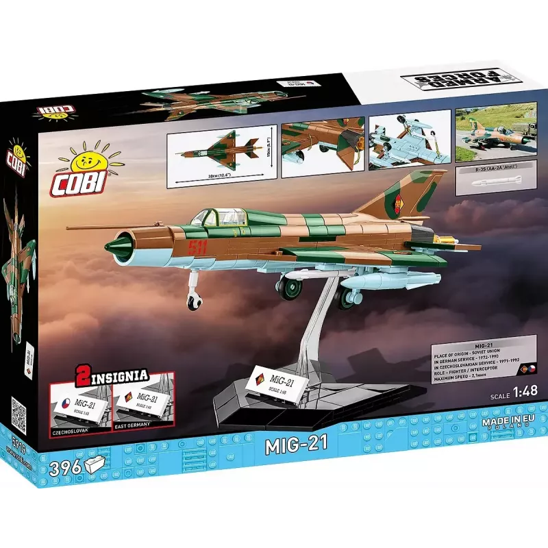 Cobi MiG-21 Modellbausatz 396 Teile – Cobi Blocks Konstruktionsset