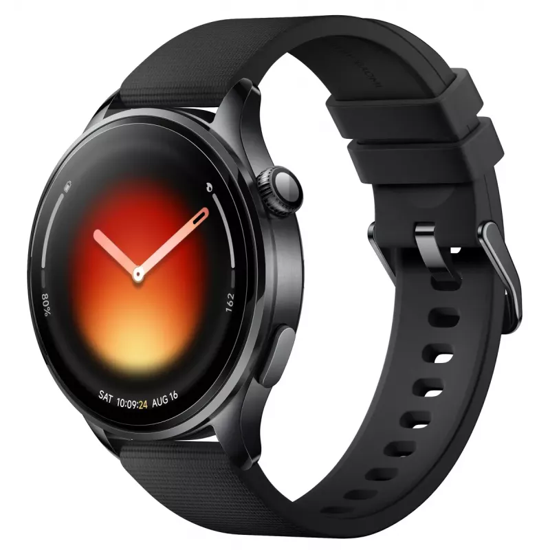 Smartwatch Xiaomi Watch 5 — AMOLED 1,54 Zoll 480x480, Bluetooth 5.4, wasserdicht, Herzfrequenzmesser, Schwarz