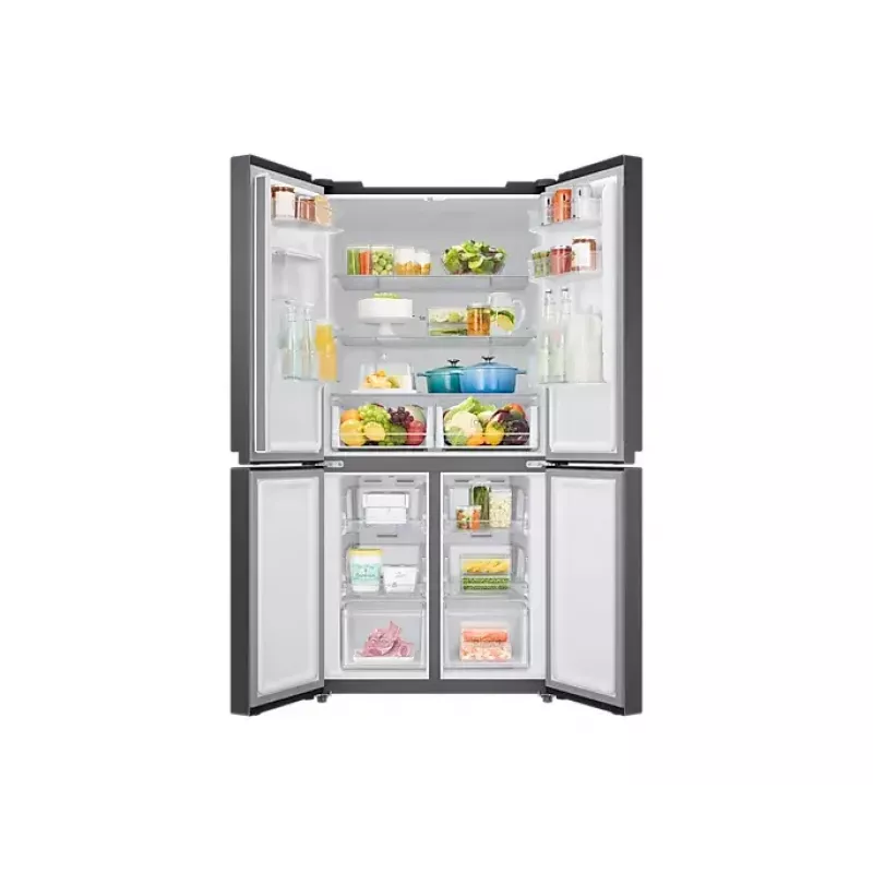 Samsung RF48A401EB4/EO Side-by-Side-Kühlschrank Freistehend 488 L Schwarz