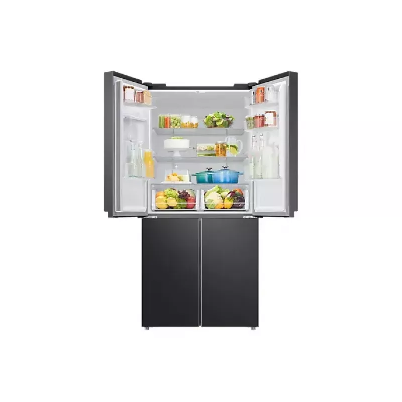 Samsung RF48A401EB4/EO Side-by-Side-Kühlschrank Freistehend 488 L Schwarz