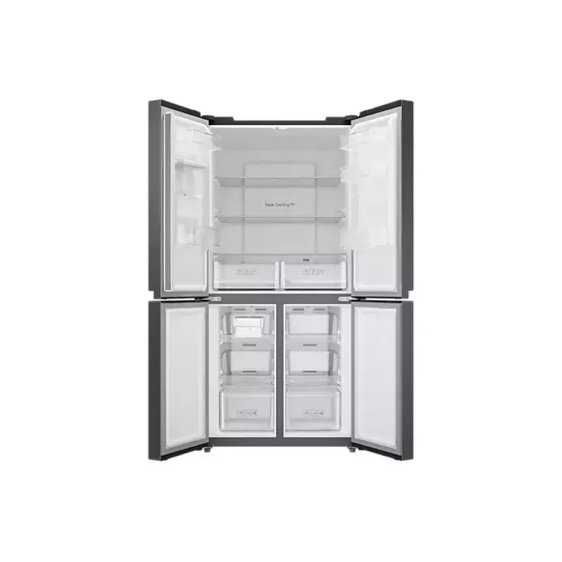 Samsung RF48A401EB4/EO Side-by-Side-Kühlschrank Freistehend 488 L Schwarz