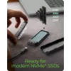 ICY BOX M.2 NVMe SSD-Gehäuse mit USB 3.2 Gen 2 Type-C und RGB-Beleuchtung