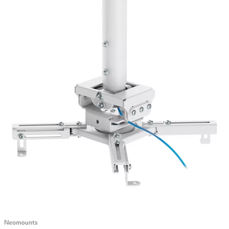 Deckenprojektorhalterung Neomounts CL25-530WH1 — voll beweglich, max. Belastung 45 kg, Höhe 25,5 cm, weiß