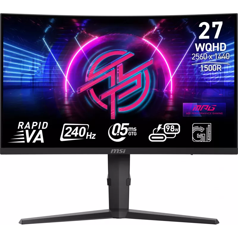 MSI MPG 275CQRXF Computer-Monitor 68,6 cm (27 Zoll) 2560 x 1440 Pixel Wide Quad HD Schwarz