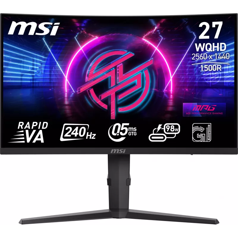 MSI MPG 275CQRXF Computer-Monitor 68,6 cm (27 Zoll) 2560 x 1440 Pixel Wide Quad HD Schwarz