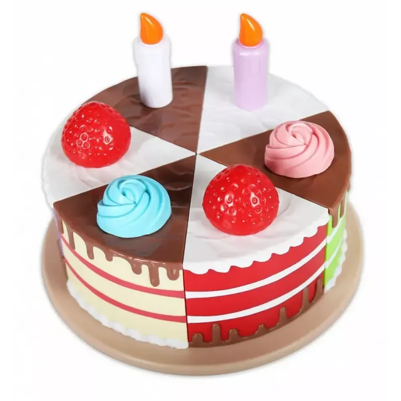 Magnetischer Spielzeugkuchen MALIK MalBlo Magnetic – Rollenspiel-Kuchenset mit magnetischen Scheiben und Zubehör