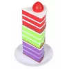 Magnetischer Spielzeugkuchen MALIK MalBlo Magnetic – Rollenspiel-Kuchenset mit magnetischen Scheiben und Zubehör