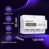 Dreiphasen-Hutschienen-Energiezähler QOLTEC 50978 — 400 V, 100 A