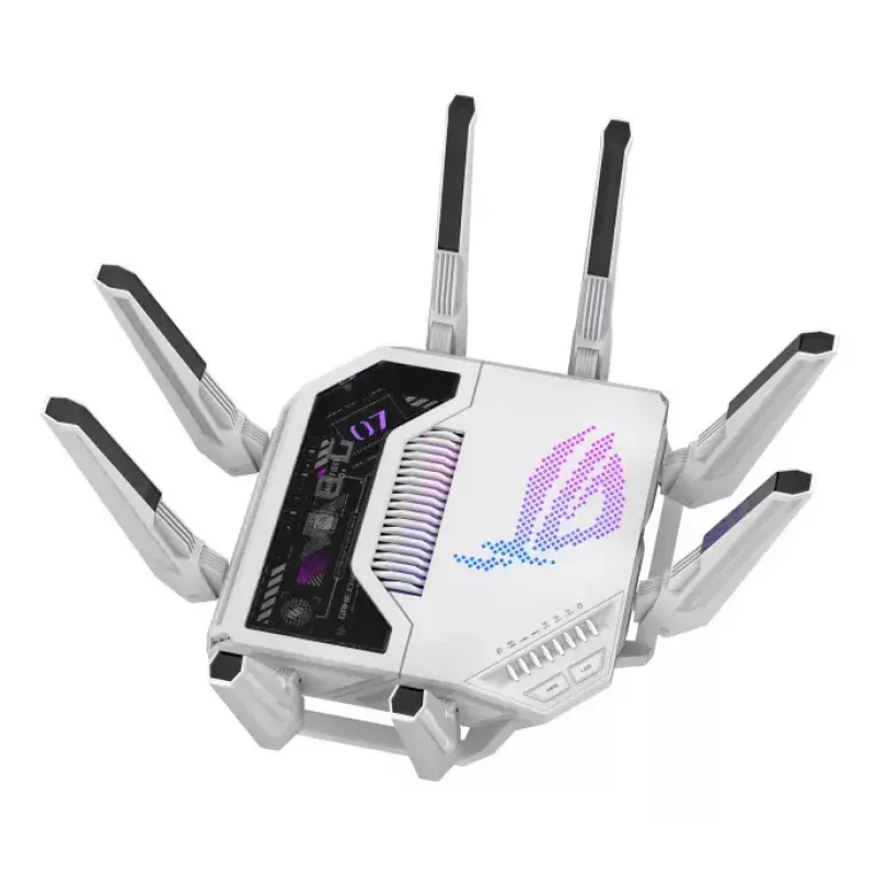 ASUS ROG Rapture GT-BE19000AI WLAN-Router 10 Gigabit Ethernet Tri-Band (2,4 GHz / 5 GHz / 6 GHz) Weiß