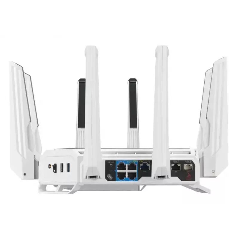 ASUS ROG Rapture GT-BE19000AI WLAN-Router 10 Gigabit Ethernet Tri-Band (2,4 GHz / 5 GHz / 6 GHz) Weiß
