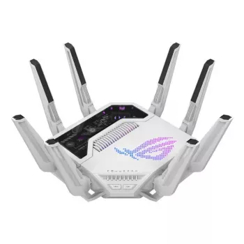 ASUS ROG Rapture GT-BE19000AI WLAN-Router 10 Gigabit Ethernet Tri-Band (2,4 GHz / 5 GHz / 6 GHz) Weiß
