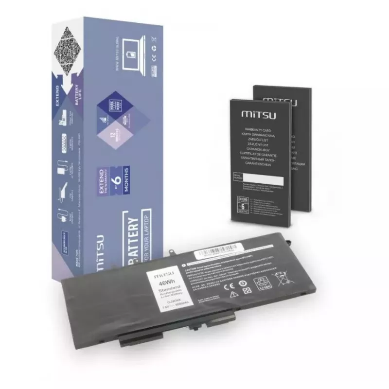 MITSU 5BM335 wiederaufladbarer Laptop-Akku für Dell, 6000 mAh