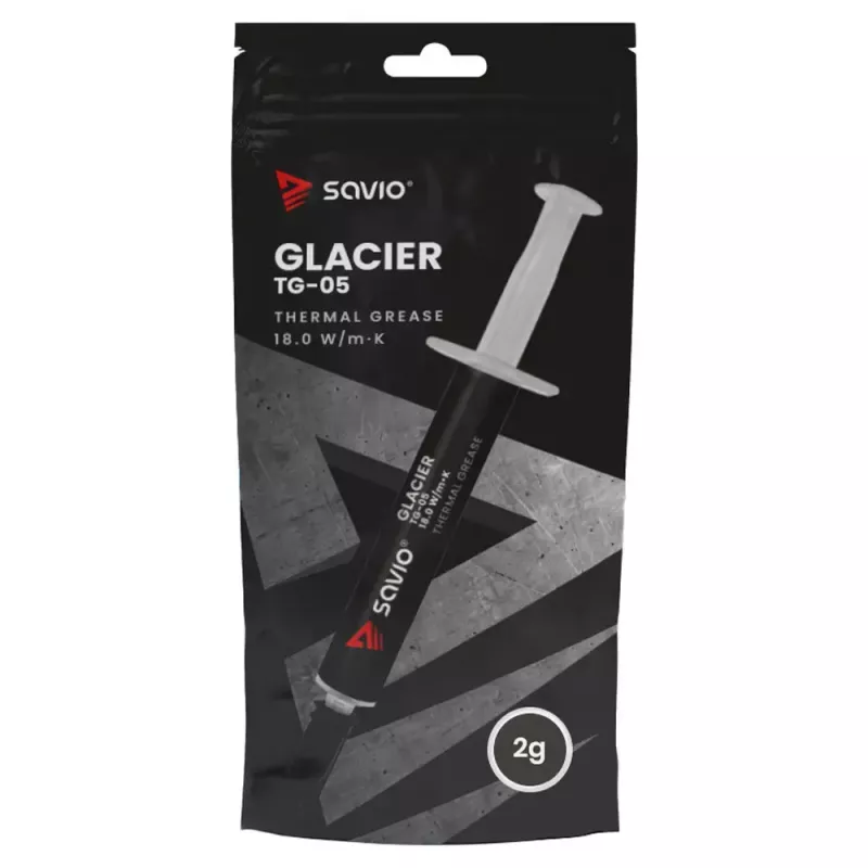 Wärmeleitpaste SAVIO TG-05 2g — Wärmeleitfähigkeit 18 W/m·K, 2 ml