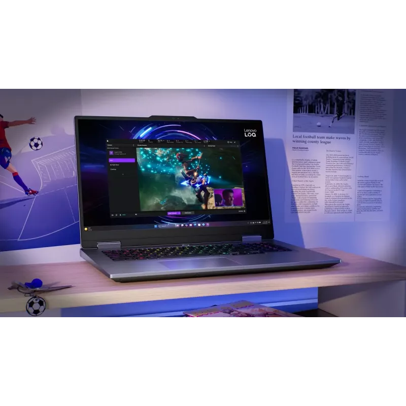 Laptop Lenovo LOQ 17IRX10 17,3 Zoll FHD IPS i7-13650HX 16 GB DDR5 1 TB SSD NVIDIA GeForce RTX 5060 8 GB Windows 11 Home Luna Grey