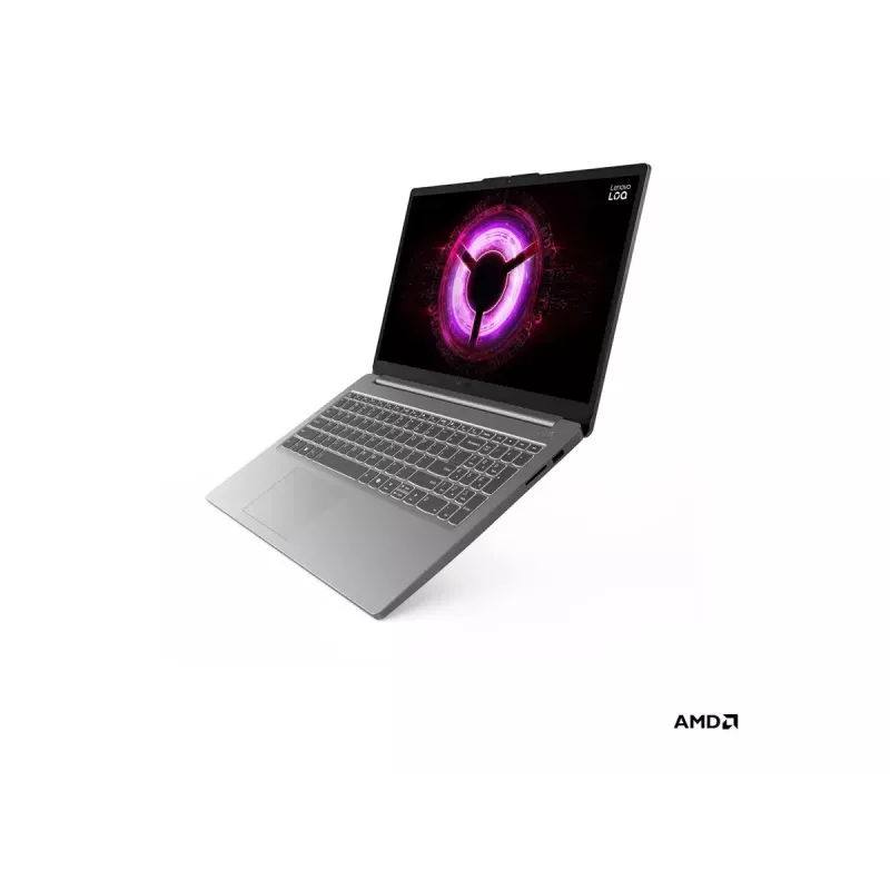 Lenovo LOQ 15ARP10E 39,6 cm (15,6 Zoll) FHD IPS Luna Grey — AMD Ryzen 7 7735HS, 16 GB DDR5, 512 GB SSD, NVIDIA RTX 4050 6 GB, Win11 Home
