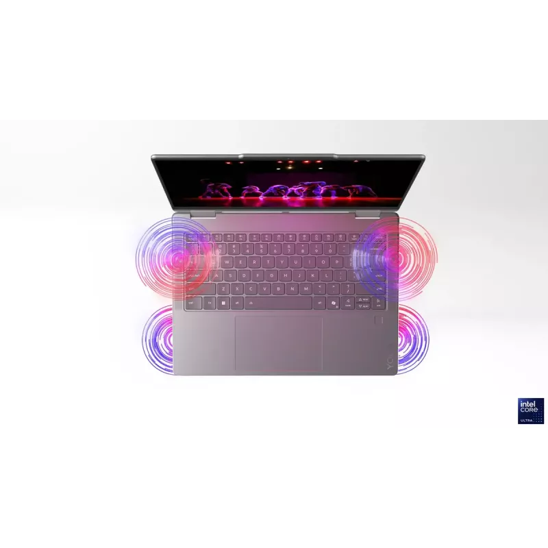 Lenovo Yoga 7 2-in-1 14ILL10 | Luna Grey | 14 Zoll | OLED | Touchscreen | WUXGA | 1920 x 1200 Pixel | Intel Core Ultra 7 | 256V | 16 GB | Verlötet LPDDR5x | Solid-State-Drive-Kapazität 512 GB | Intel Arc Graphics 140V | Windows 11 Home | 802.11be | Bluetooth-Version 5.4 | Tastatursprache Englisch | Tastatur hintergrundbeleuchtet | Garantie 24 Monat(e) | Akkugarantie 12 Monat(e)