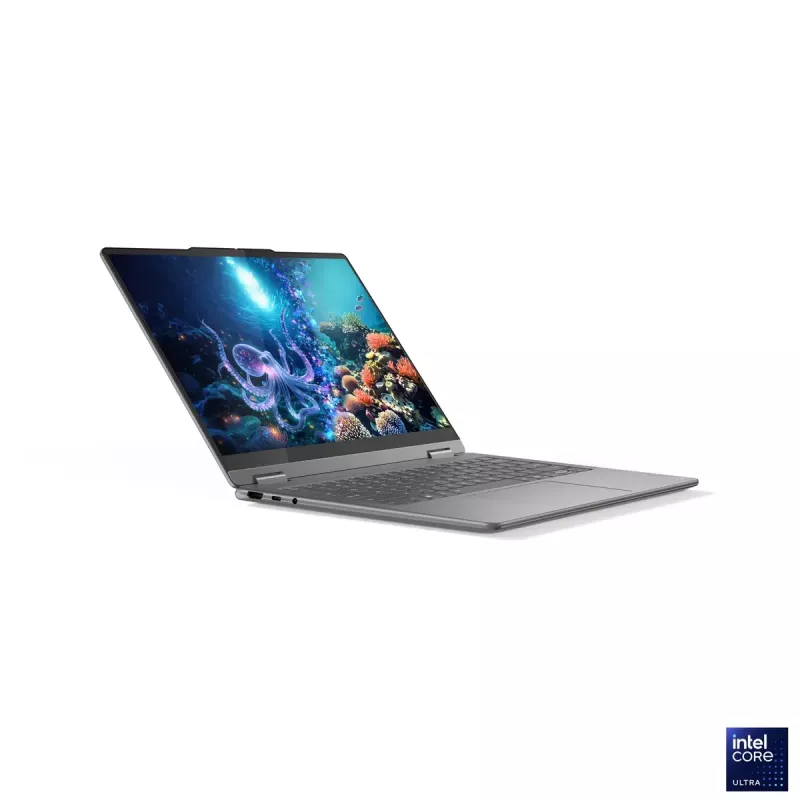 Lenovo Yoga 7 2-in-1 14ILL10 | Luna Grey | 14 Zoll | OLED | Touchscreen | WUXGA | 1920 x 1200 Pixel | Intel Core Ultra 7 | 256V | 16 GB | Verlötet LPDDR5x | Solid-State-Drive-Kapazität 512 GB | Intel Arc Graphics 140V | Windows 11 Home | 802.11be | Bluetooth-Version 5.4 | Tastatursprache Englisch | Tastatur hintergrundbeleuchtet | Garantie 24 Monat(e) | Akkugarantie 12 Monat(e)