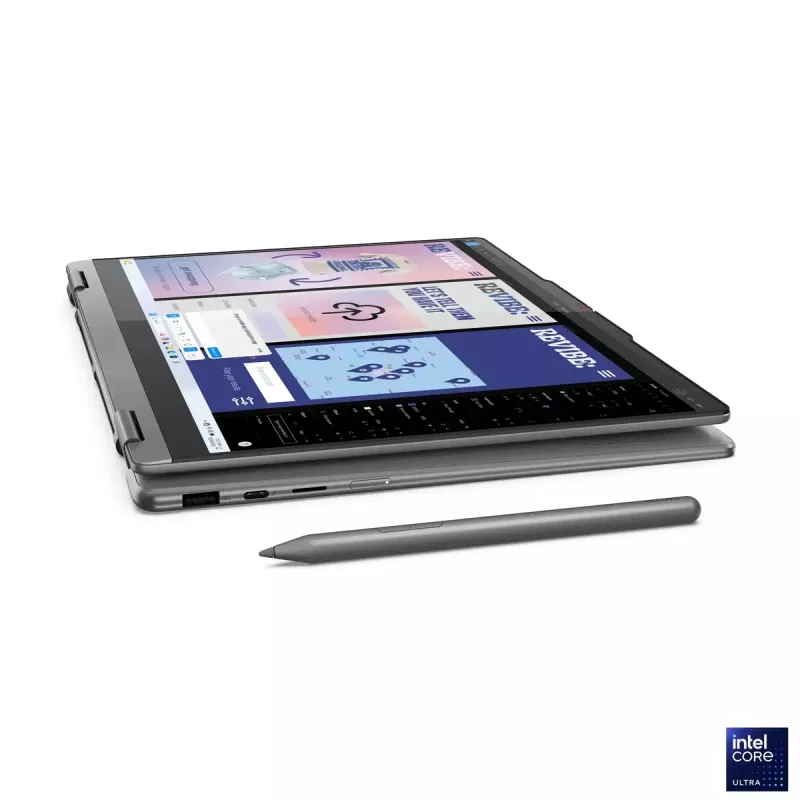 Lenovo Yoga 7 2-in-1 14ILL10 | Luna Grey | 14 Zoll | OLED | Touchscreen | WUXGA | 1920 x 1200 Pixel | Intel Core Ultra 7 | 256V | 16 GB | Verlötet LPDDR5x | Solid-State-Drive-Kapazität 512 GB | Intel Arc Graphics 140V | Windows 11 Home | 802.11be | Bluetooth-Version 5.4 | Tastatursprache Englisch | Tastatur hintergrundbeleuchtet | Garantie 24 Monat(e) | Akkugarantie 12 Monat(e)